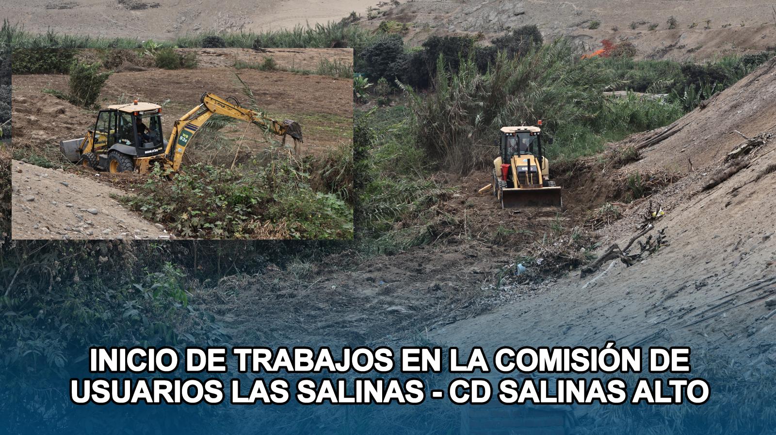 🚜Inicio de trabajos en la Comisión de Usuarios Las Salinas